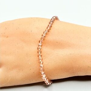 Elegant Pink Beaded Bracelet